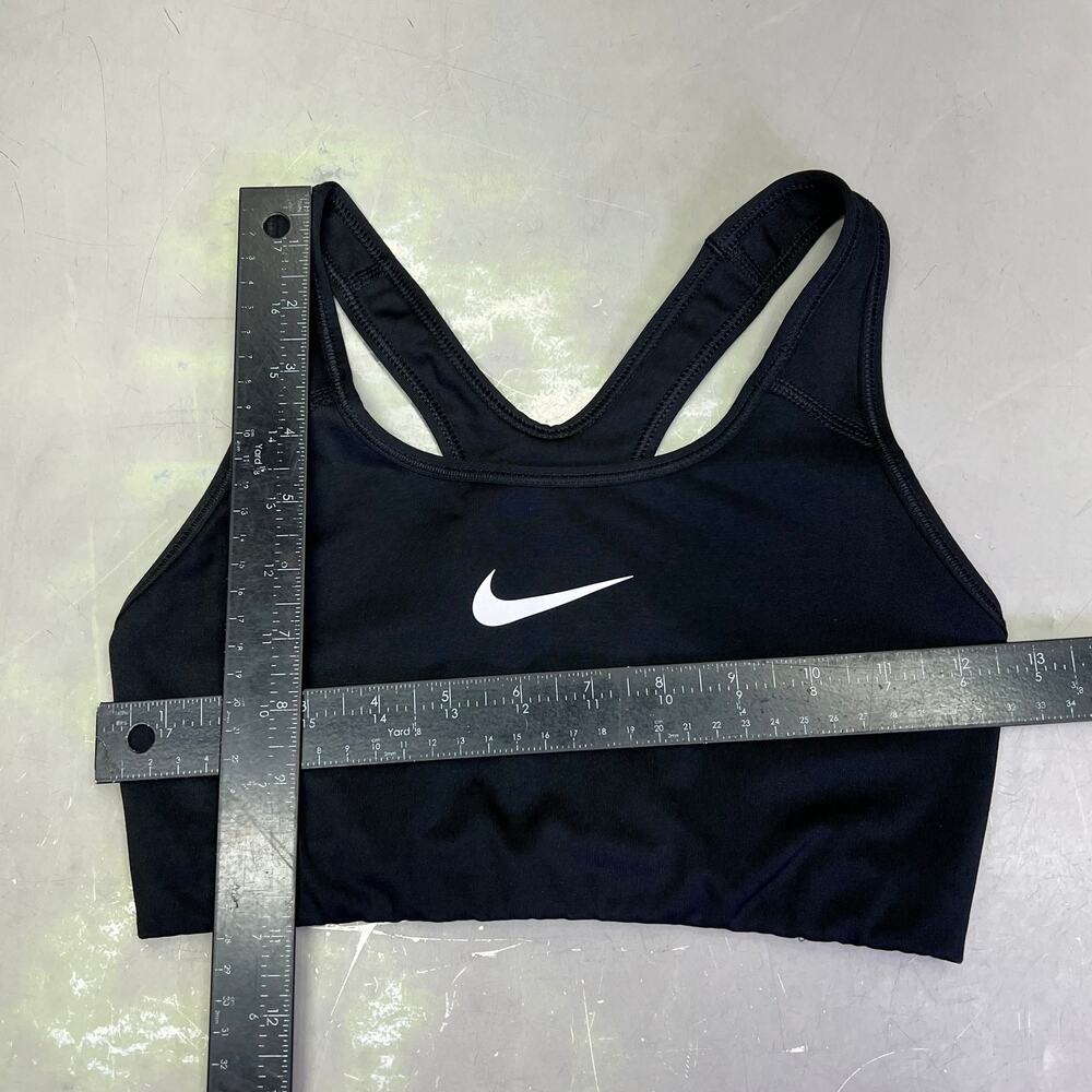 NIKE Swoosh Logo Dri-Fit Sports Bra Women's Sz S Black/White (Pre-Owned) - Picture 11 of 12